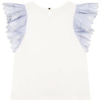 Blouse avec volants sur les épaules - Offwhite