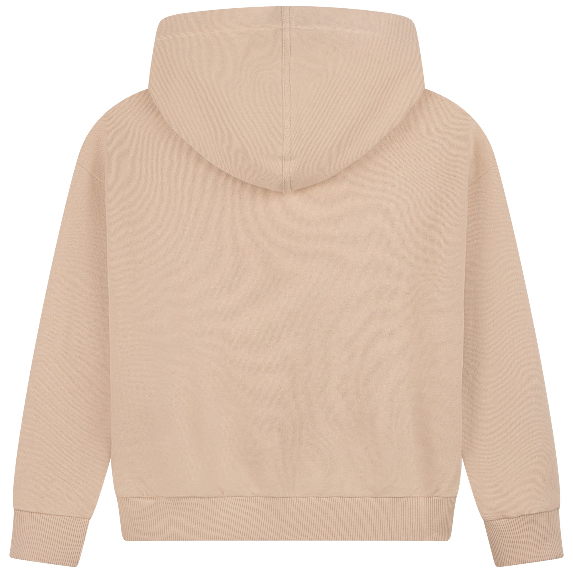 Sweatshirt à capuche et laçets en molleton - Beige clair