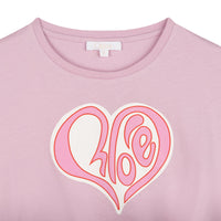T-Shirt big Heart - Mauve