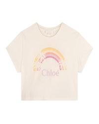 Cotton rainbow T-shirt - Off White