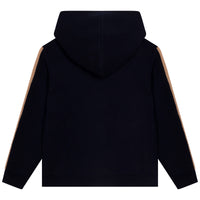 Cardigan à capuche en coton - Bleu Amiral