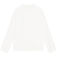 Embroidered cotton shell blouse - Off White