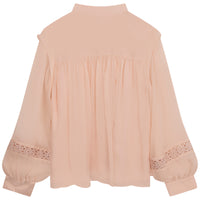 Silk crepon blouse - Bois de Rose