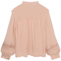 Silk crepon blouse - Bois de Rose