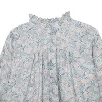 Blouse en laine avec imprimé marbre - Jade