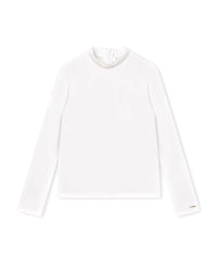 Sous-pull à broderie anglaise - Offwhite