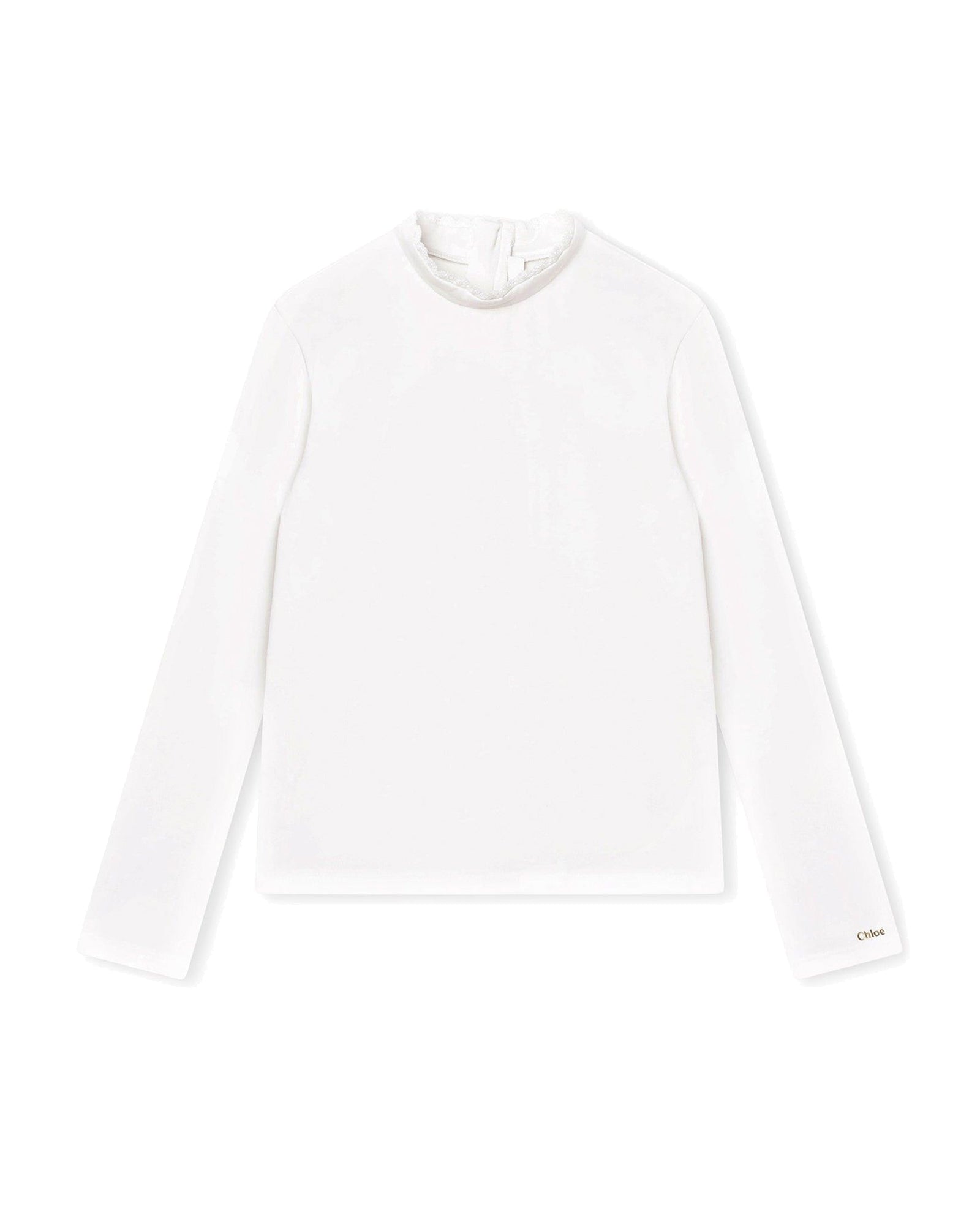 Sous-pull à broderie anglaise - Offwhite