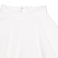 Sous-pull à broderie anglaise - Offwhite