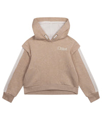 Sweat à capuche en coton - Beige Foncé
