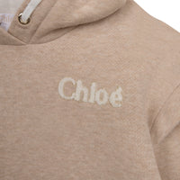 Sweatshirt à capuche en molleton - Beige Foncé