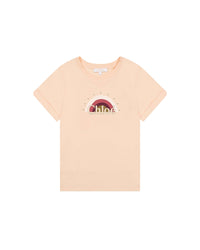 T-shirt à manches courtes imprimé Arc-en-ciel - Bois de Rose