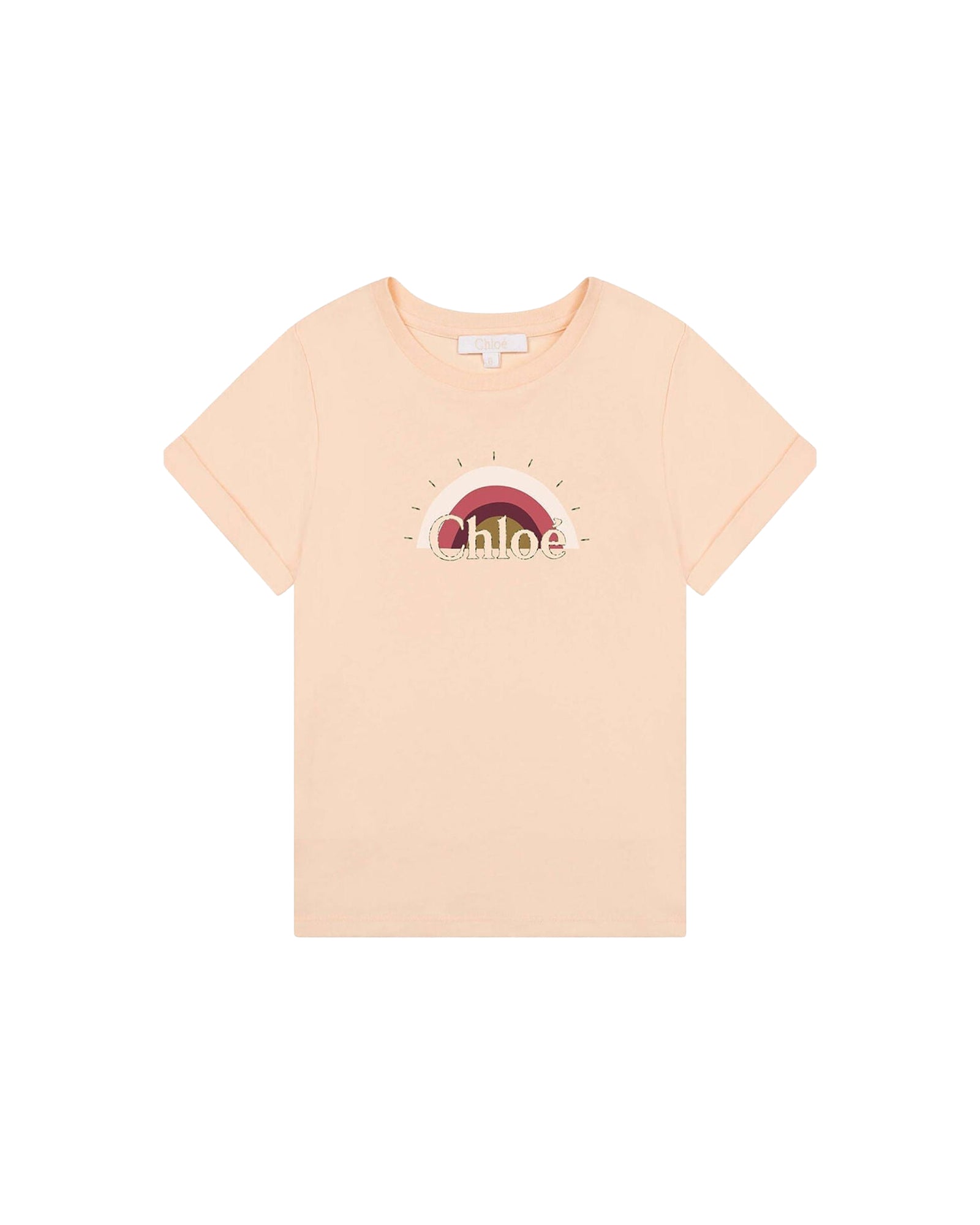 T-shirt à manches courtes imprimé Arc-en-ciel - Bois de Rose