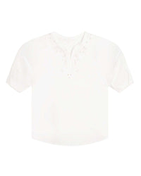 Blouse à manches bouffantes en coton - Off White