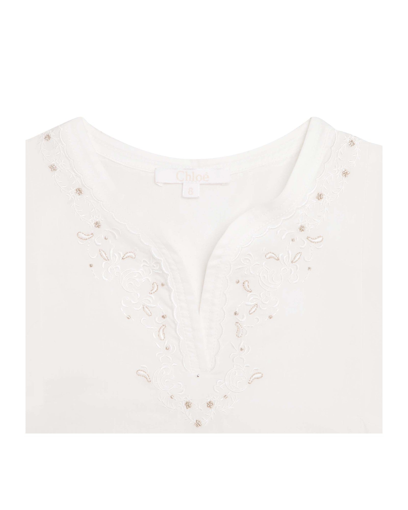 Blouse à manches bouffantes en coton - Off White