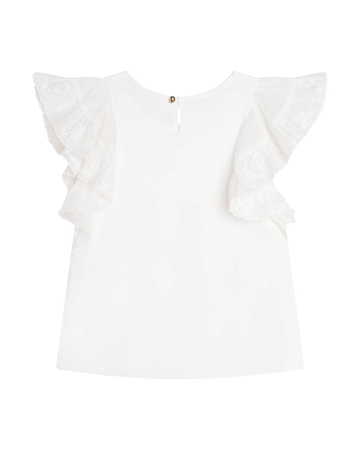 Blouse à volants - Offwhite