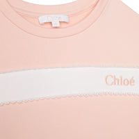 Sweatshirt à manches courtes en molleton - Bois de rose