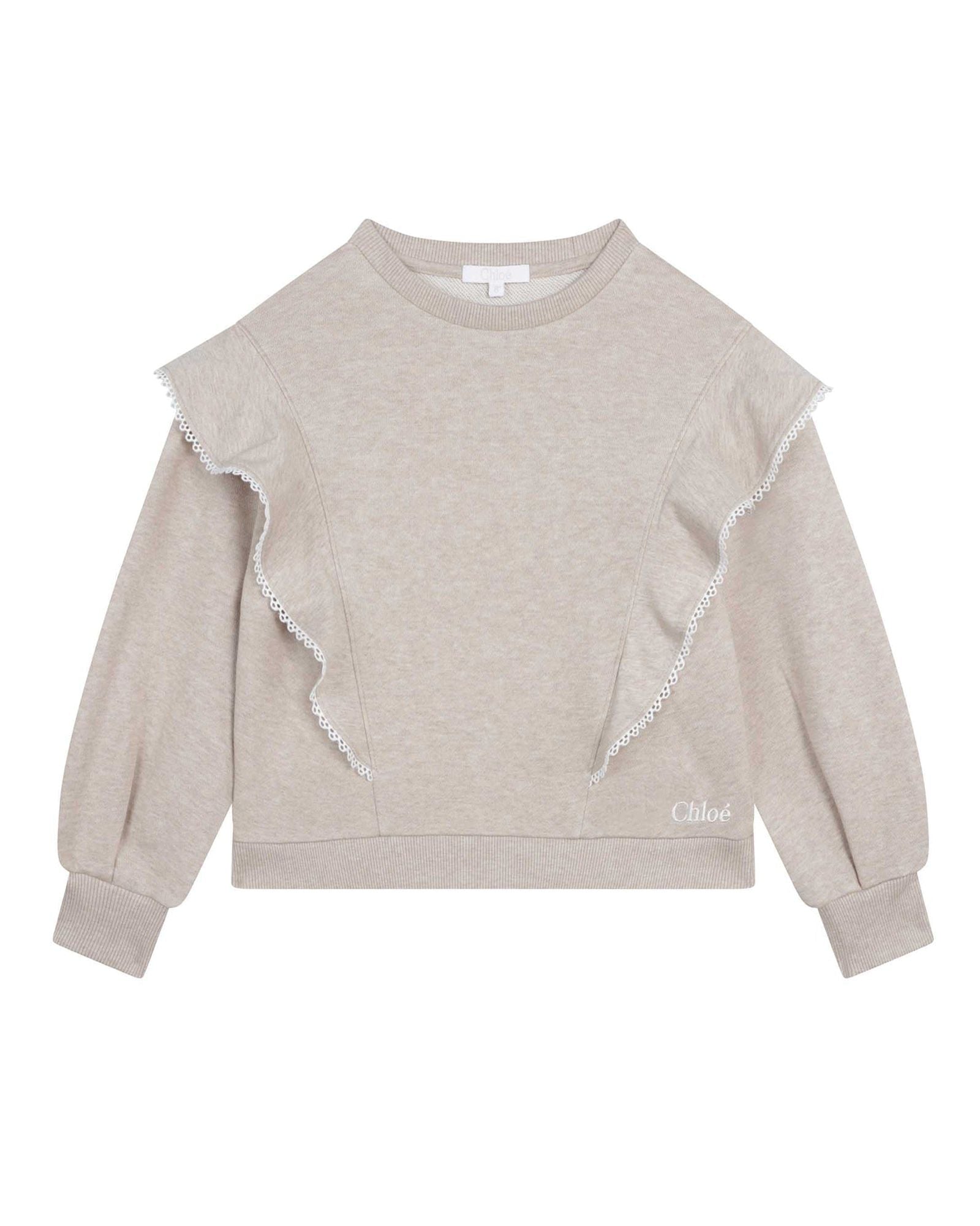 Sweatshirt en molleton - Beige fonce