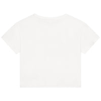 T-shirt manches courtes imprimé rubans - Offwhite