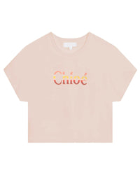 Short-sleeved illustration T-shirt - Rosewood
