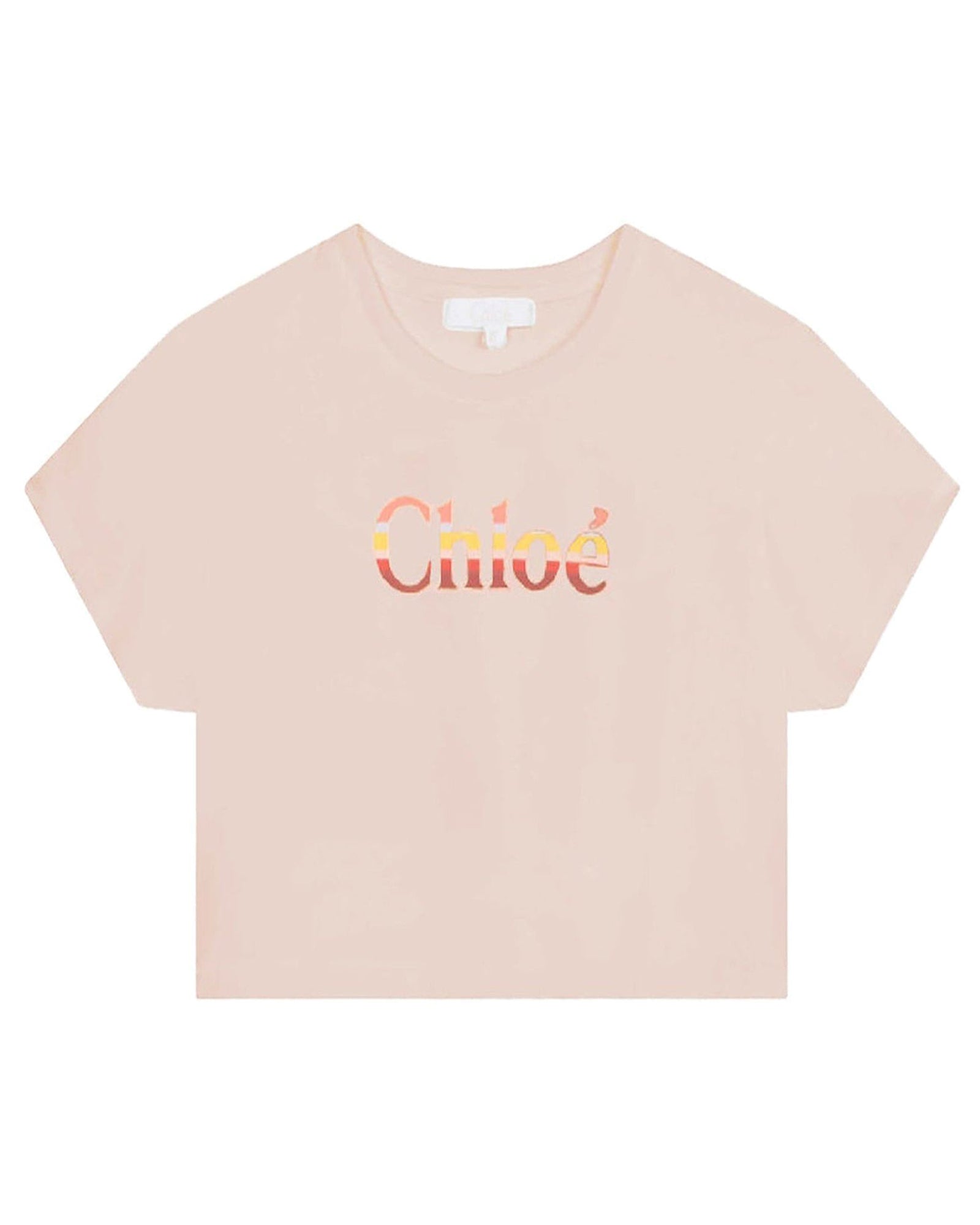 Short-sleeved illustration T-shirt - Rosewood