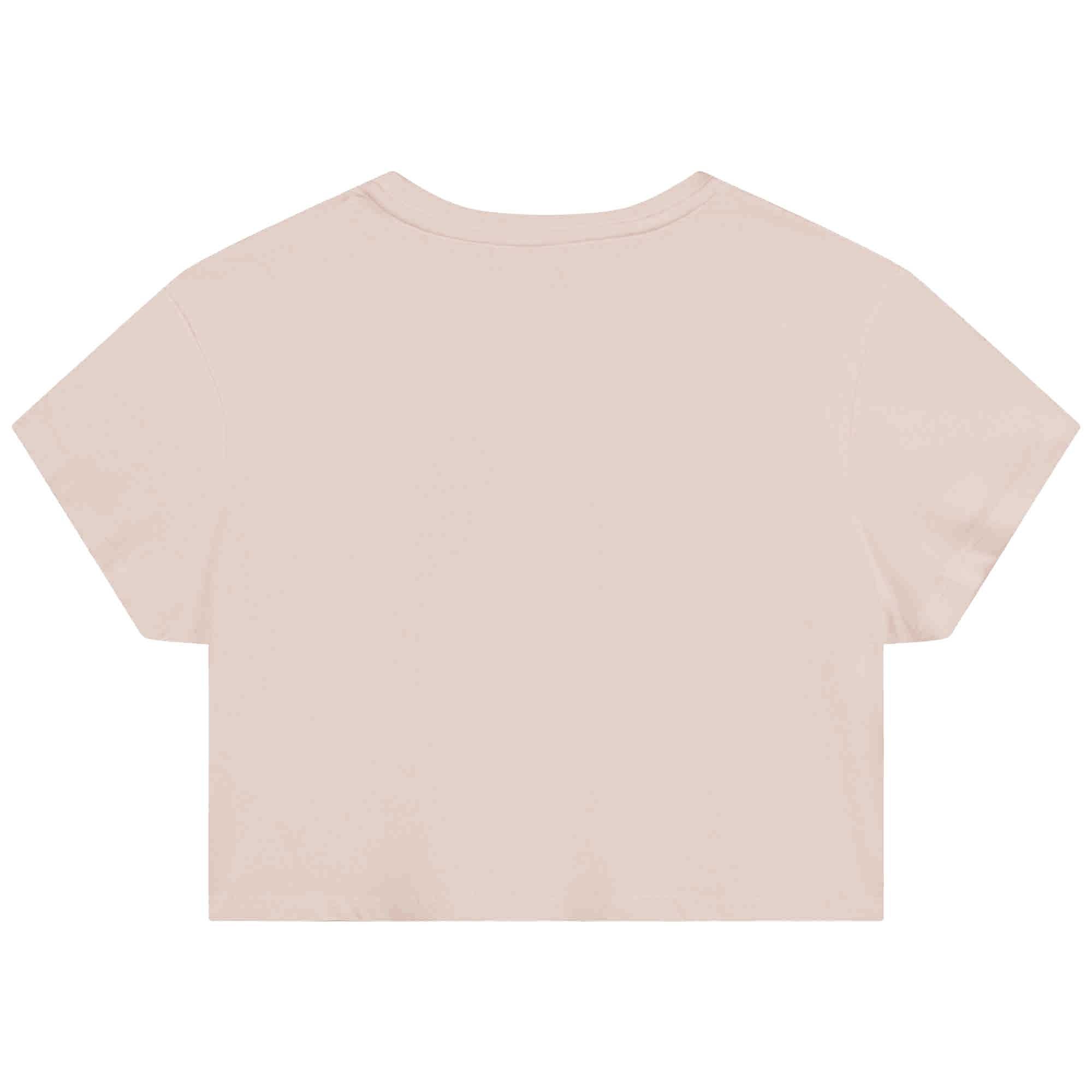 Short-sleeved illustration T-shirt - Rosewood