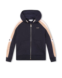 Cardigan molleton en coton - Bleu amiral