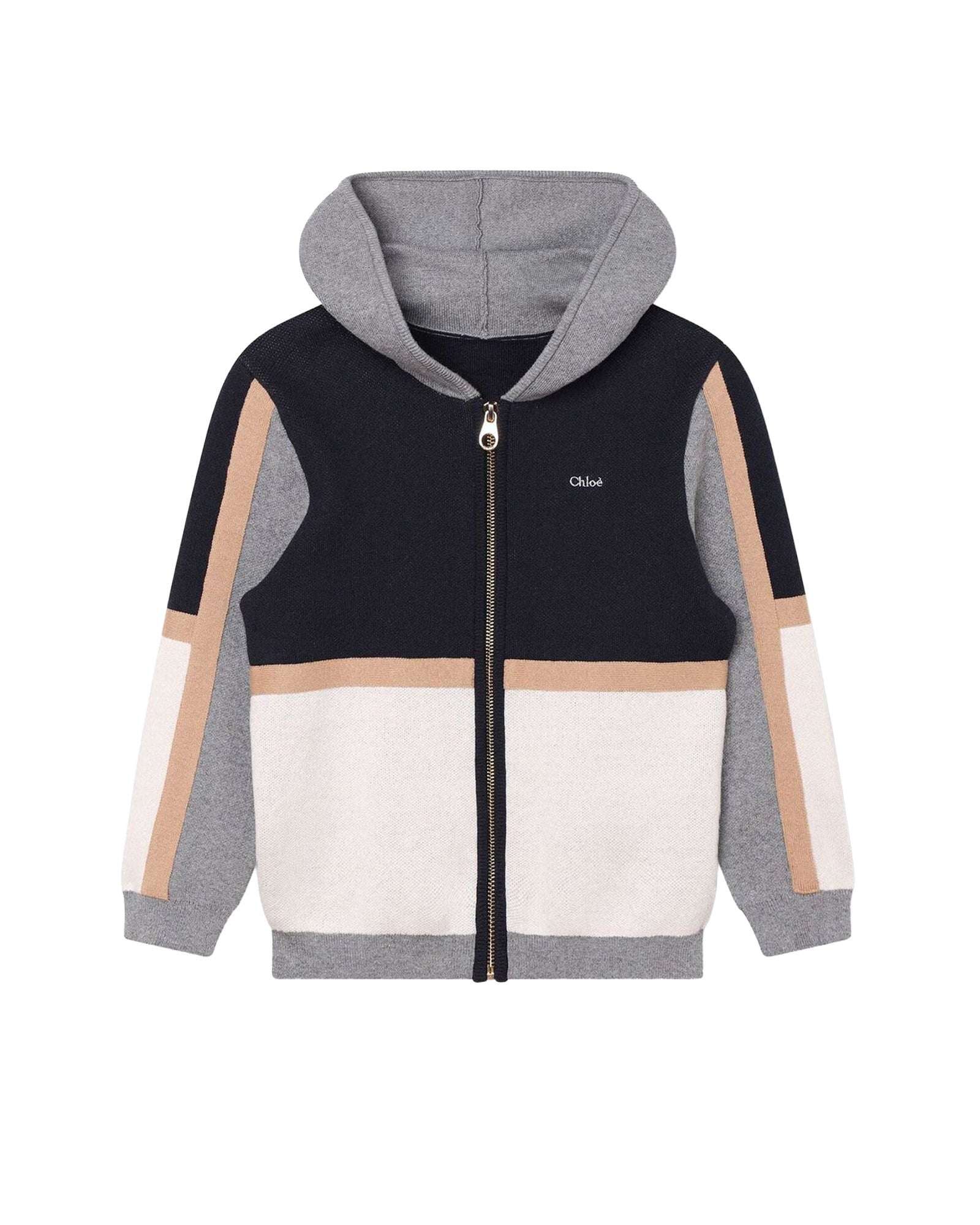 Cotton knitted cardigan - Bleu Amiral