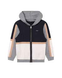 Cardigan en tricot de coton - Bleu Amiral