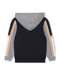 Cardigan en tricot de coton - Bleu Amiral
