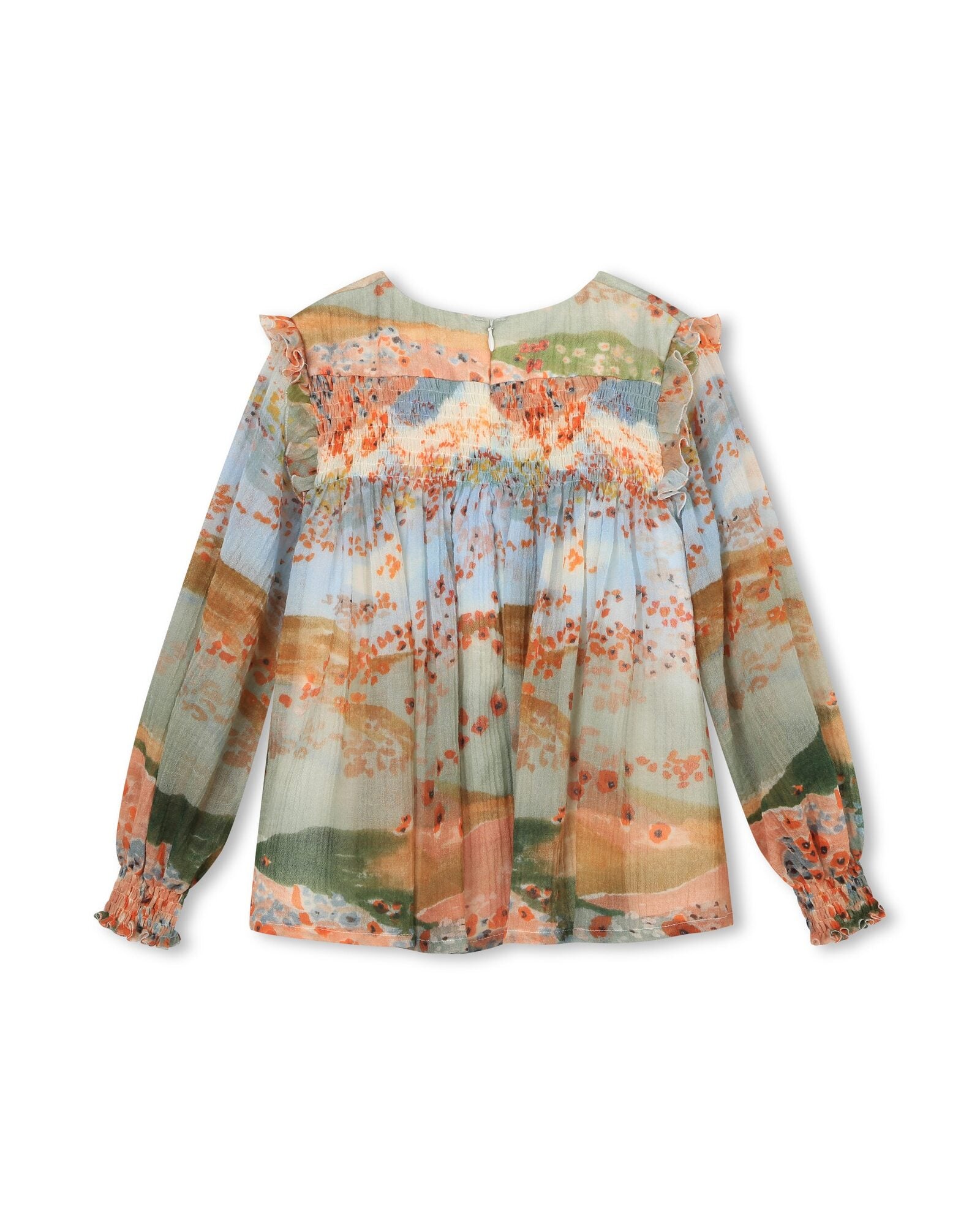 Blouse de cérémonie en laine - Multicolor