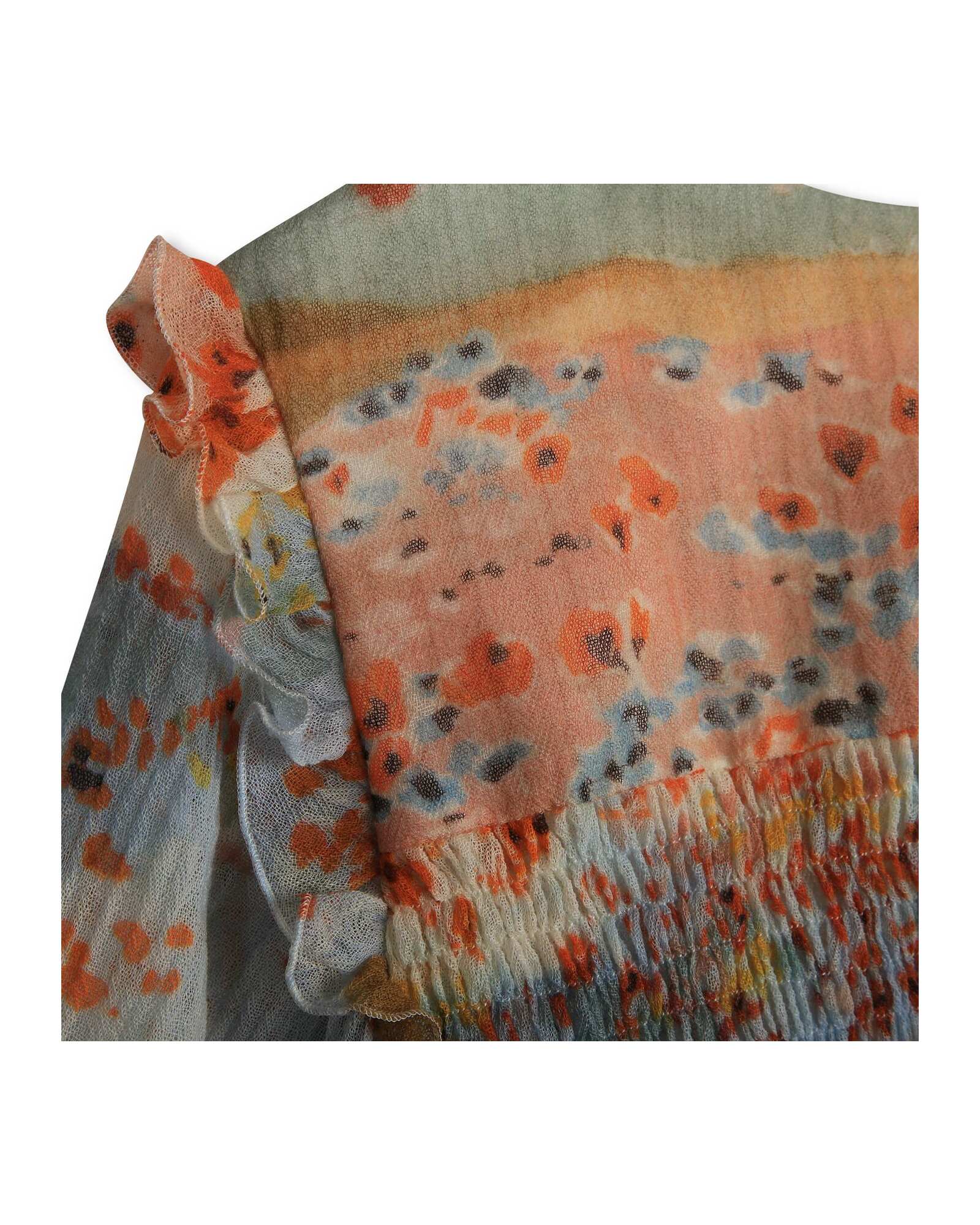 Blouse de cérémonie en laine - Multicolor