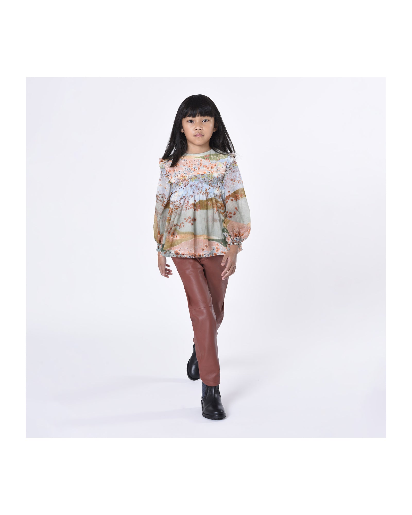 Blouse de cérémonie en laine - Multicolor