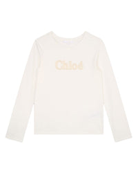 Long-sleeved cotton T-shirt - Off White