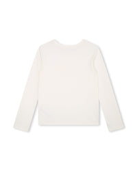 Long-sleeved cotton T-shirt - Off White