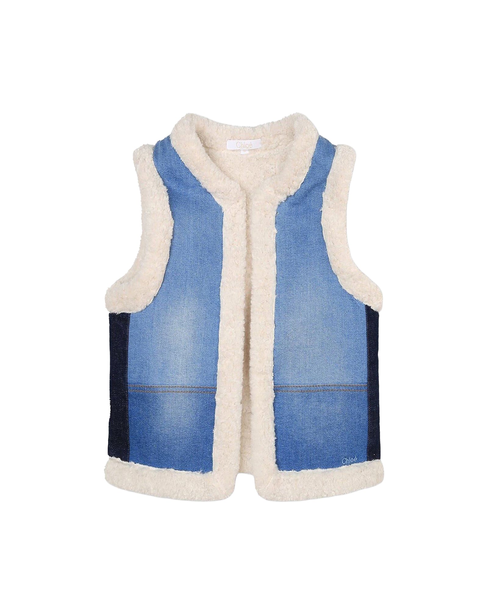 Gilet sans manches en coton - Denim Blue