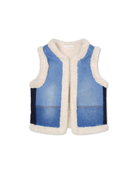 Gilet sans manches en coton - Denim blue