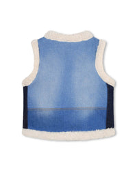 Gilet sans manches en coton - Denim Blue