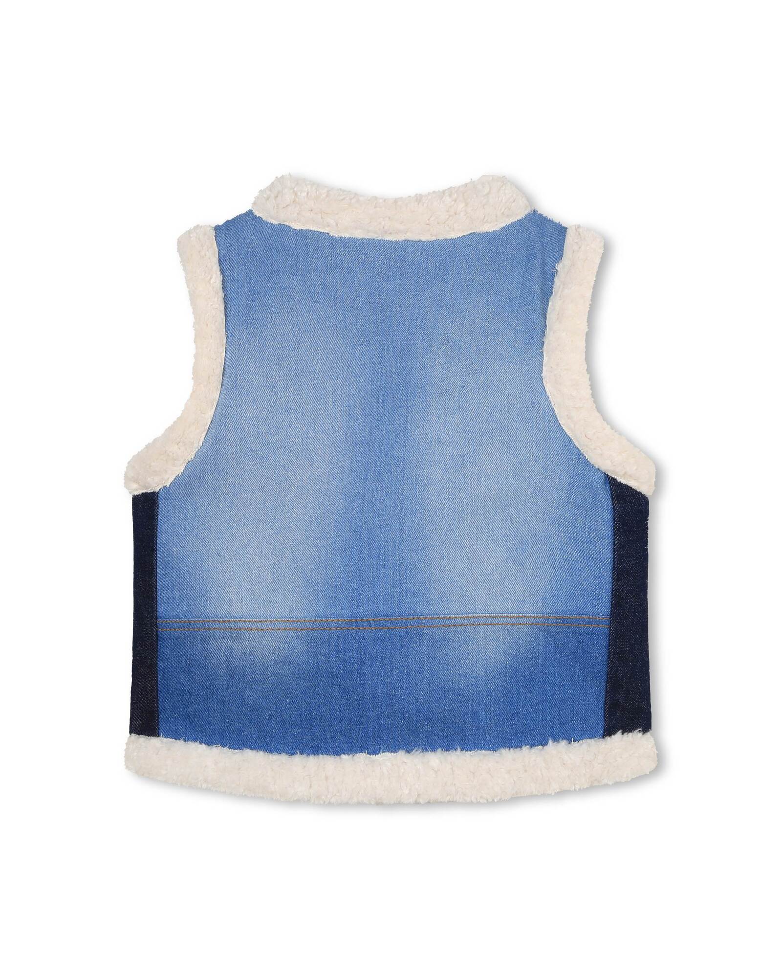 Gilet sans manches en coton - Denim Blue