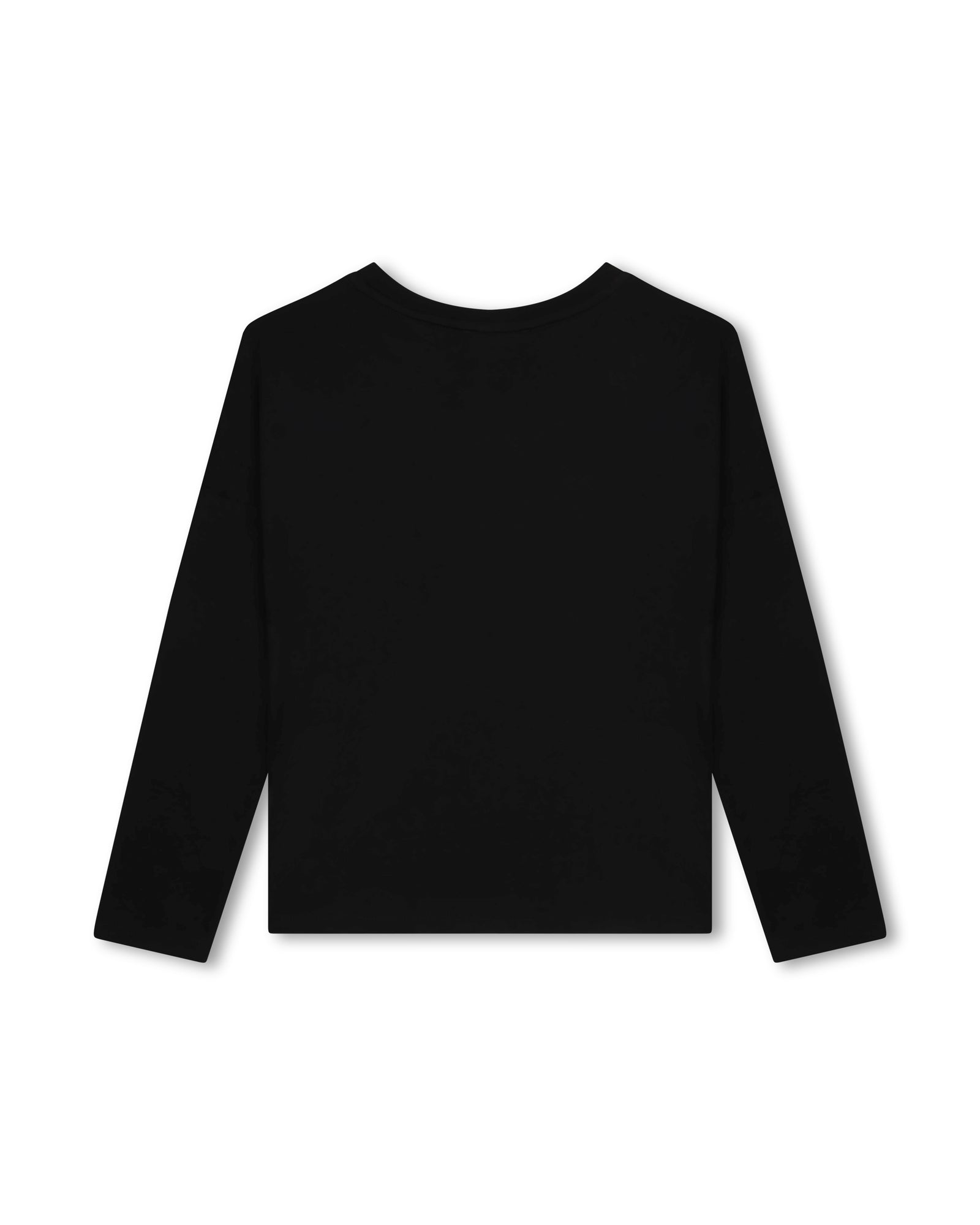 T-shirt à manches longues en coton - Black