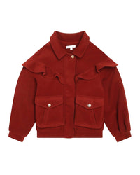 Blouson en laine - Bordeaux Délavé