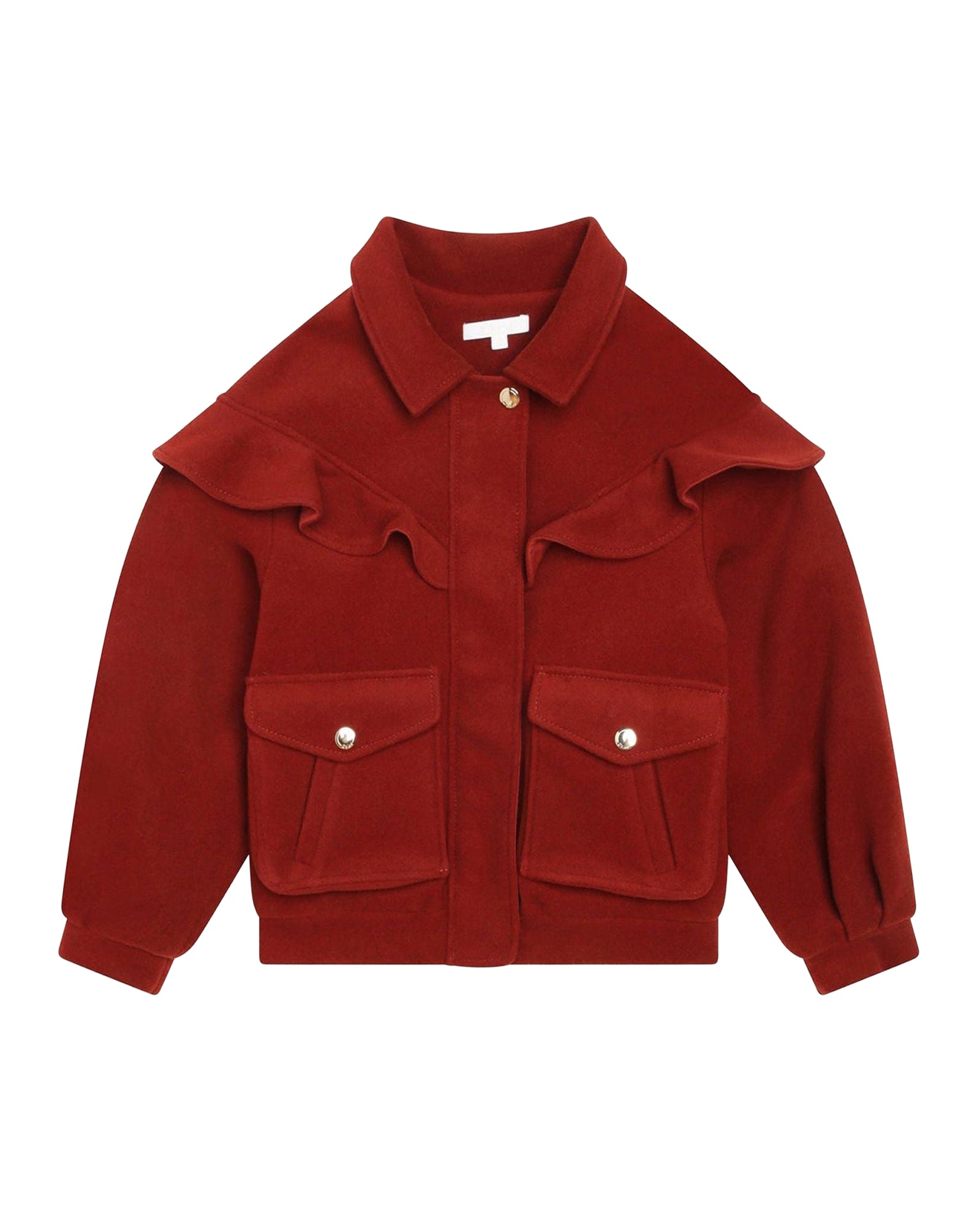 Blouson en laine - Bordeaux Délavé