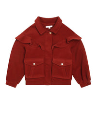 Blouson en laine - Bordeaux