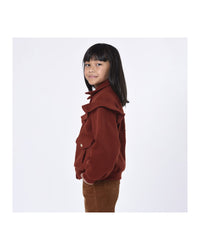 Blouson en laine - Bordeaux Délavé