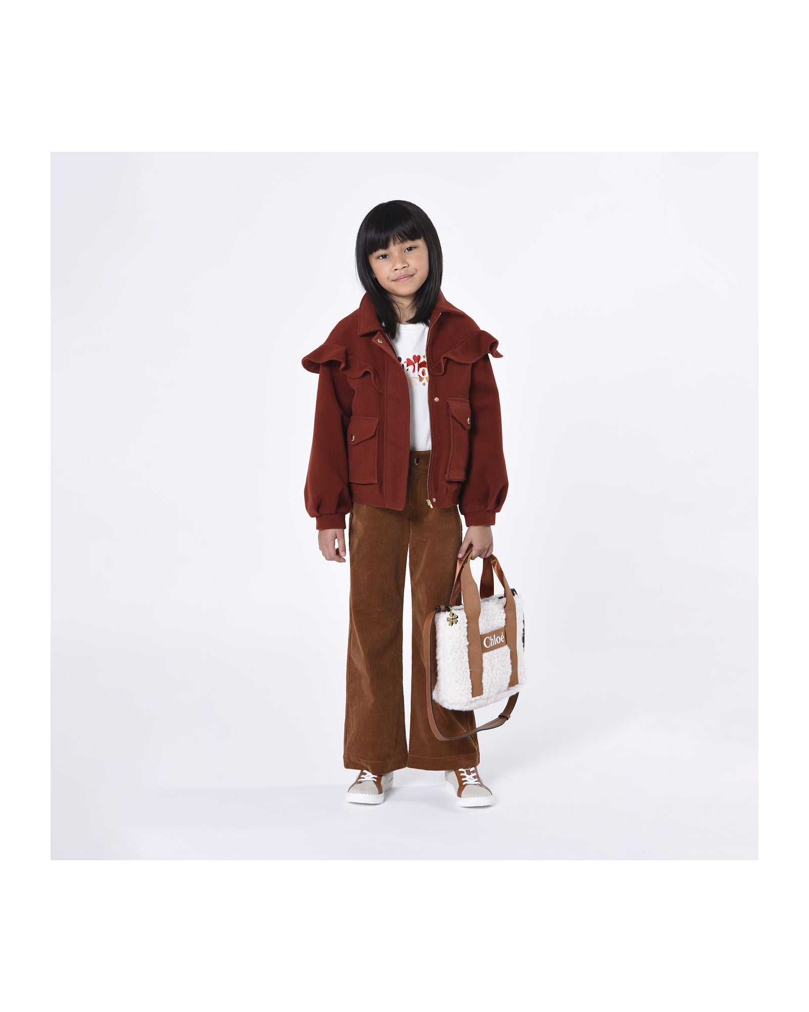 Blouson en laine - Bordeaux