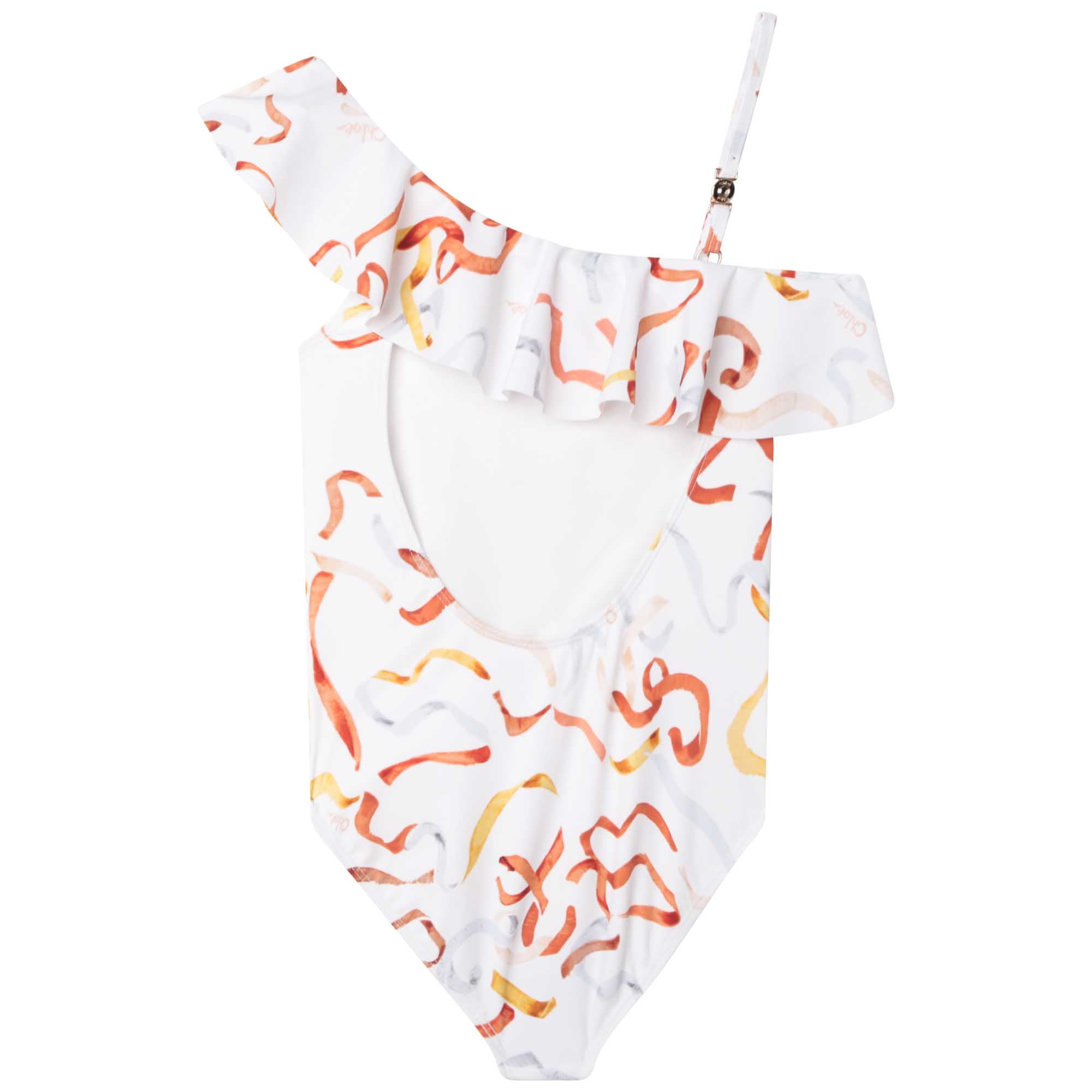 Asymmetric 1-piece swimming costume - Multico