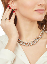 Bague M'ama non M'ama en Or rose 18K et Grenat & Diamant