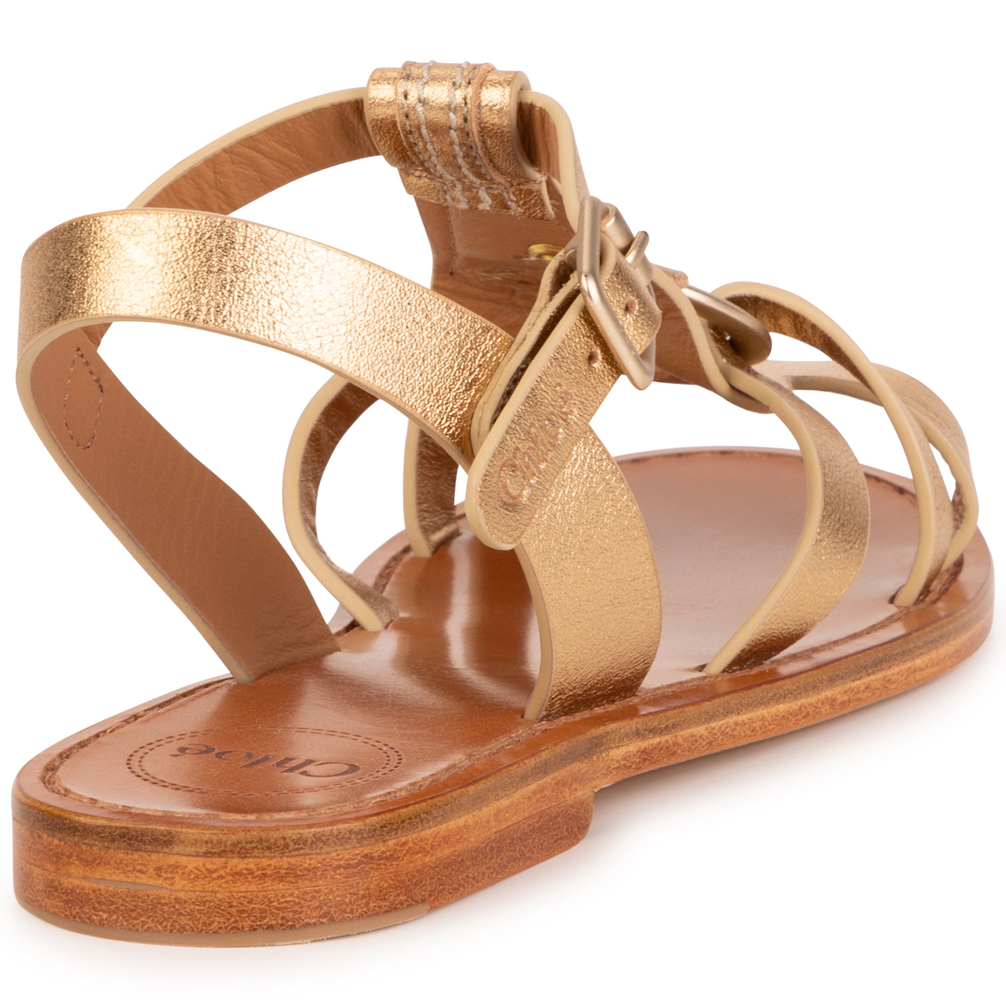 Sandales en cuir - New Gold