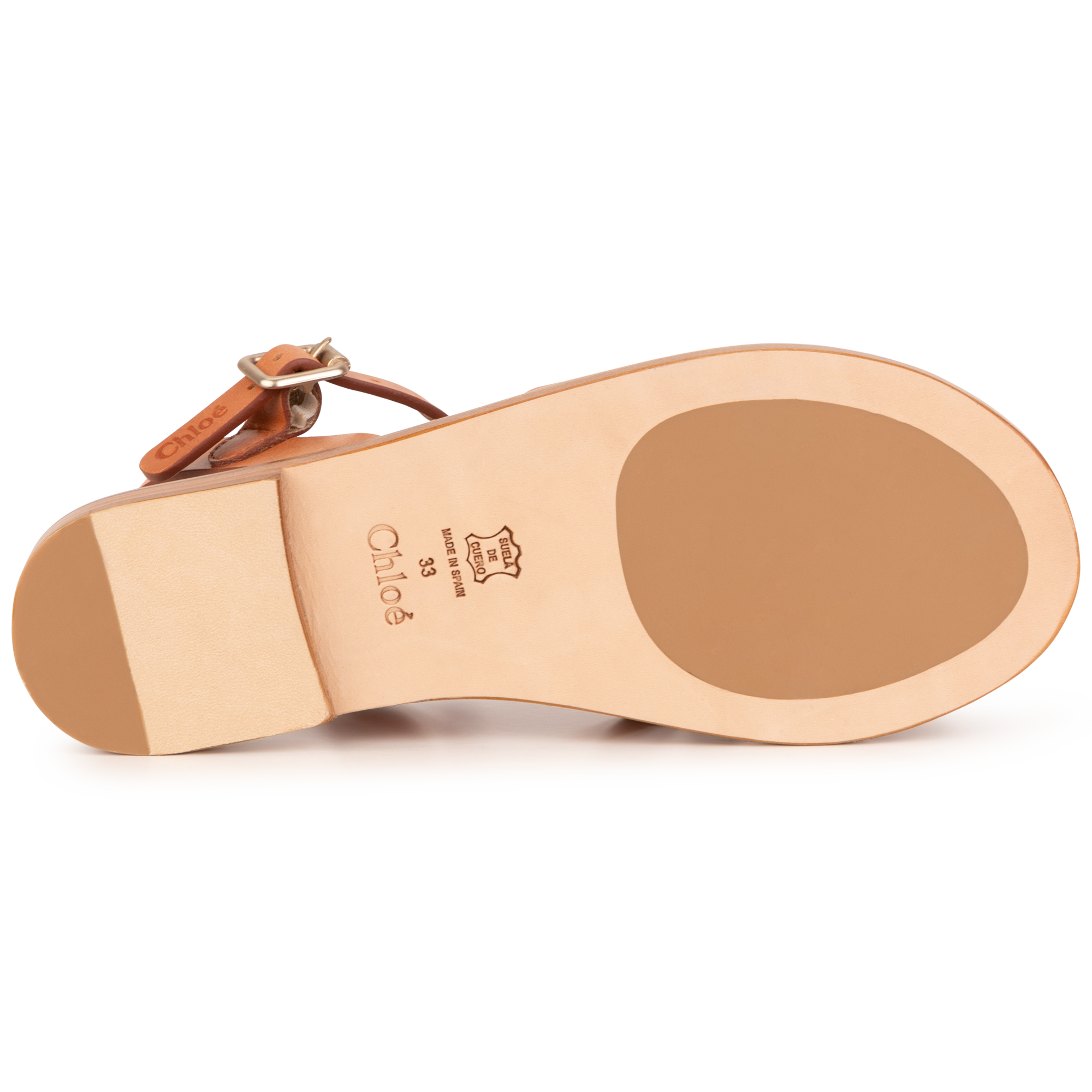 Sandales en cuir - Roux