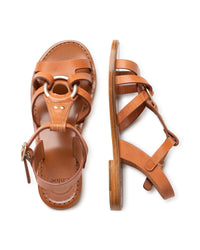 Sandales en cuir - Roux