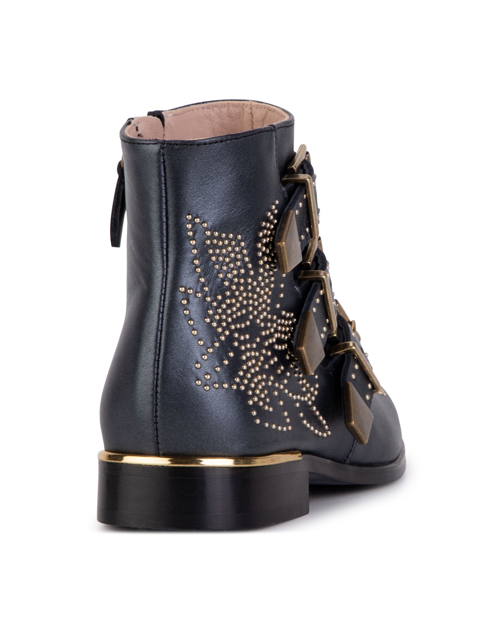 Leather ankle boots - Black